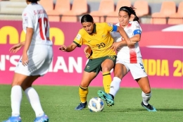 Ketika timnas Filipina bertemu Australia. Dalam laga ini, Filipina tunduk 4-0 dari Australia. Foto: Philstar.com