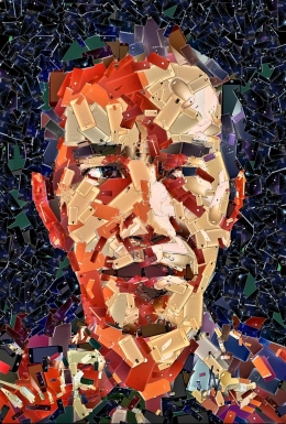 Presiden Joko Widodo.  Karya mosaik Gad Eko Hendro H. Flickr.