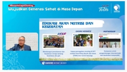 Communications Directors Danone Indonesia, Arif Mujahidin I Sumber Foto : Youtube Harian Kompas