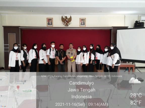 Melakukan Perizinan ke Kantor Kecamatan Candimulyo (Dokpri)