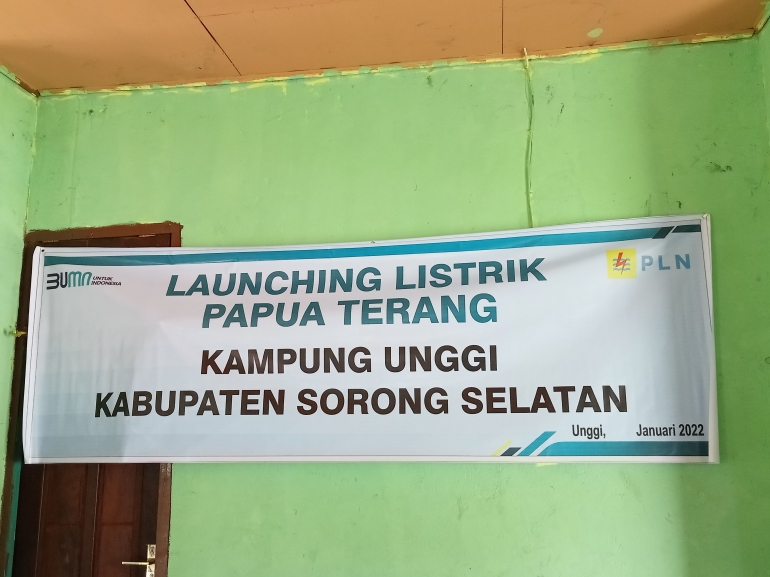 Launching Listrik Papua Terang Kampung Unggi ( Dok : VFH ) 