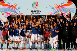 Foto ilustrasi, saat Jepang juara AFC Womens Asian Cup 2018 di Jordan | (aset: eaff.com /©️aflo )