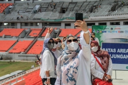 Penampakan Megahnya Stadion Jakarta International Stadium. ( Jonas/Mahasiswa)