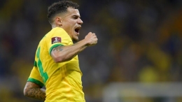 Philippe Coutinho mencetak gol kembali untuk Brasil setelah absen hampir selama setahun (Foto Goal.com)
