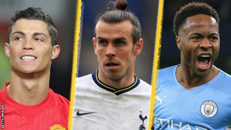 Top 10 pemain sayap terbaik di Liga Premier. apakah CR7, Gareth Bale, atau Sterling?. (Sumber Gambar: AFP via BBC Sports)