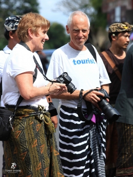 Wisatawan mancanegara di Bali. Sumber: dokumentasi pribadi