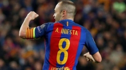 Andres Iniesta di Barcelona I Gambar : Tribunews