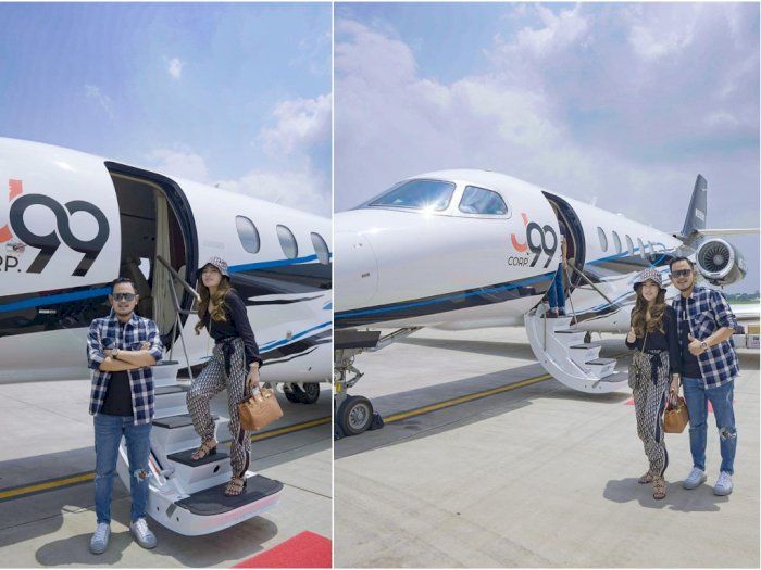 Juragan 99 dengan Private Jet Seharga 280 Miliarnya. Sumber: Instagram @shandypurnamasari