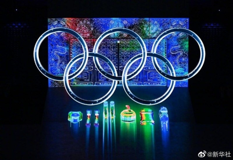 Pembukaan Olimpiade Musim Dingin Beijing 2022 (Sumber: PR Newswire/CGTN/Xinhua News Agency)