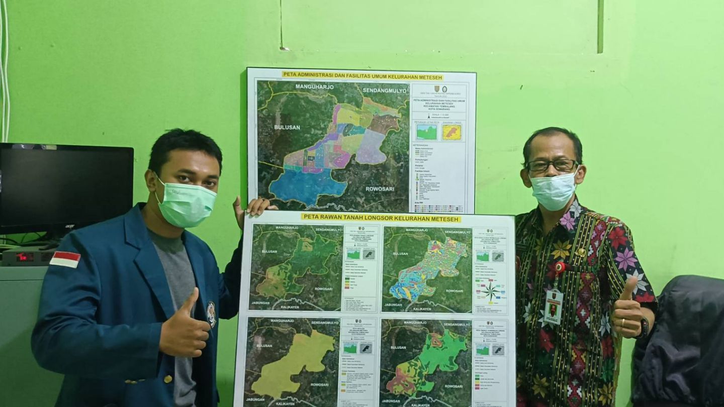 Mahasiswa KKN UNDIP Membuat Peta Rawan Tanah Longsor Dan Daerah ...