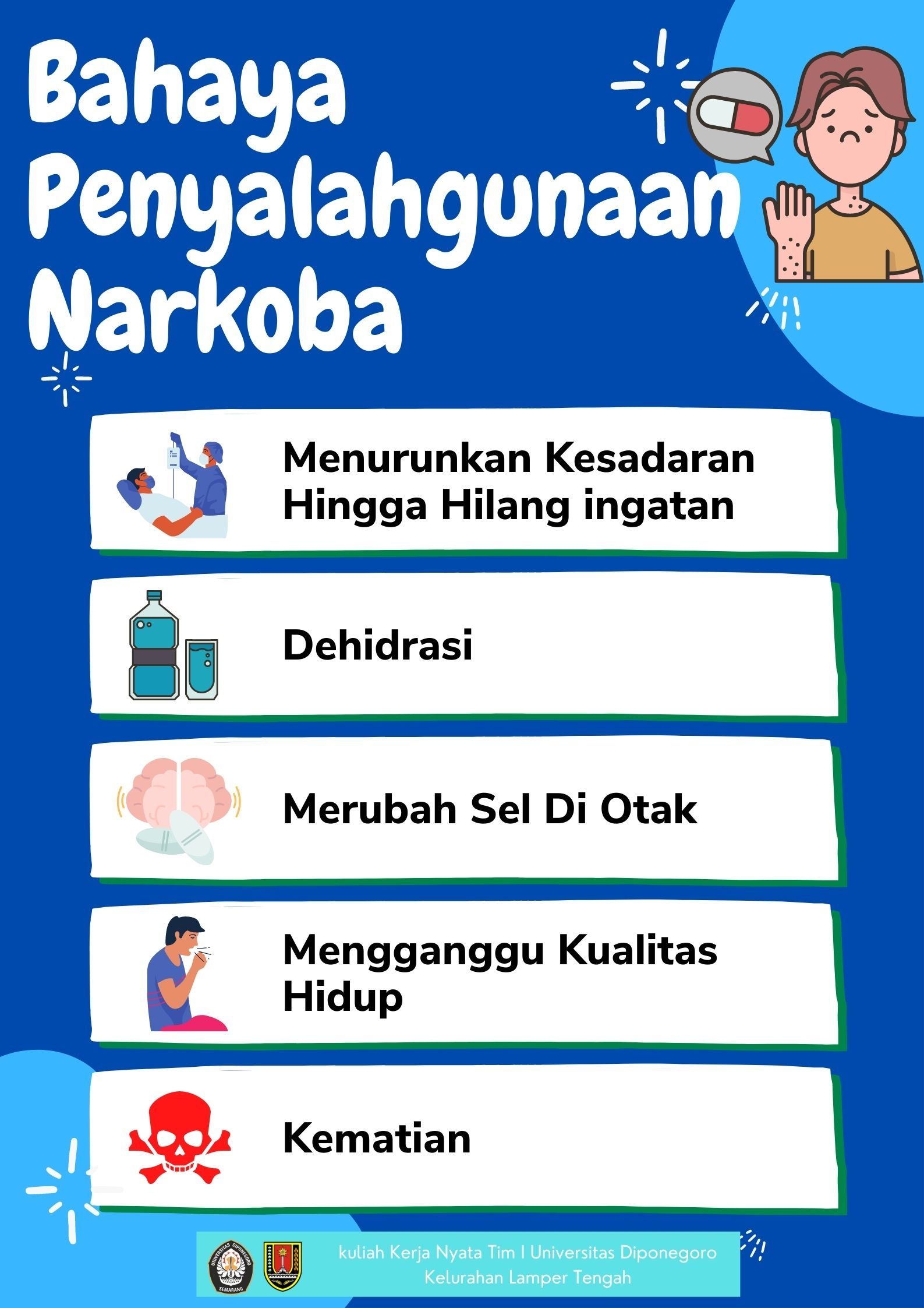 Pencegahan Penyalahgunaan Naroba, Mahasiswa KKN Undip Adakan Kampanye ...