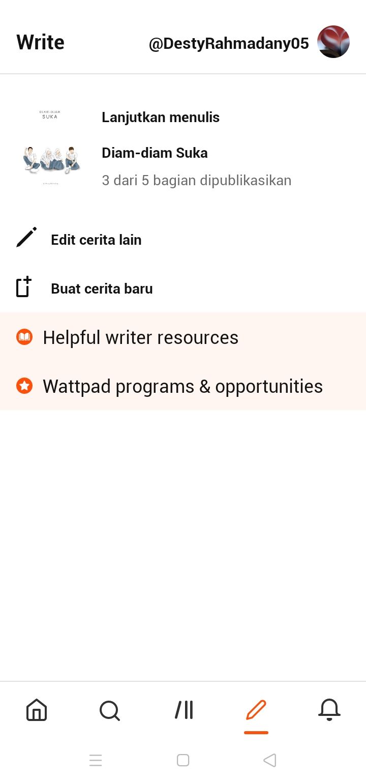 Cara Mudah Menulis Cerita Di Wattpad Halaman 1 - Kompasiana.com