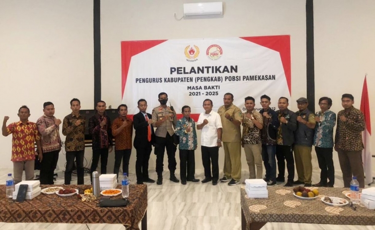 Dokumentasi Pelantikan Pengurus Kabupaten POBSI Pamekasan Masa Bakti 2021-2025