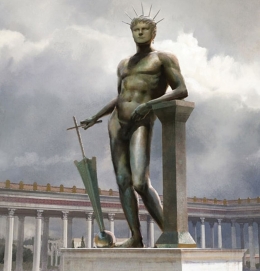 Patung Kolosal Nero di Domus Auera-Roma yang kini sudah tiada. Sumber: www.visit-colosseum-rome.com