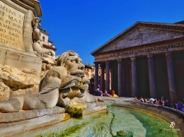 Air Mancur Pantheon-Roma. Sumber: dokumentasi pribadi