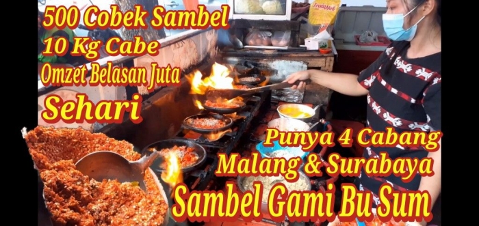 Sambel Gami Bu Sum (foto dari youtube.com/takissamkulinery)
