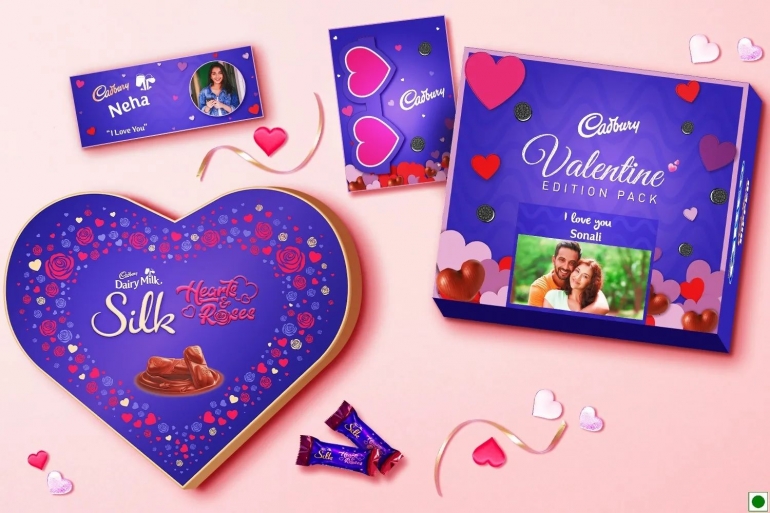 Cokelat Cadbury edisi Valentine. Sumber: www.cadburygifting.in