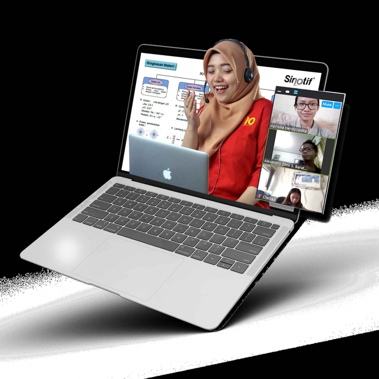 Ilustrasi belajar online via Sinotif