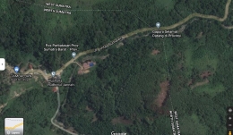Jalan lintas Barat Sumatera (Sumber: Google Earth)