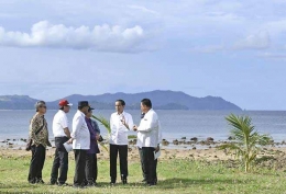 Presiden Jokowi Saat Mengunjungi Likupang Sebagai DSP Prioritas. sumber: ekonomi.bisnis.com