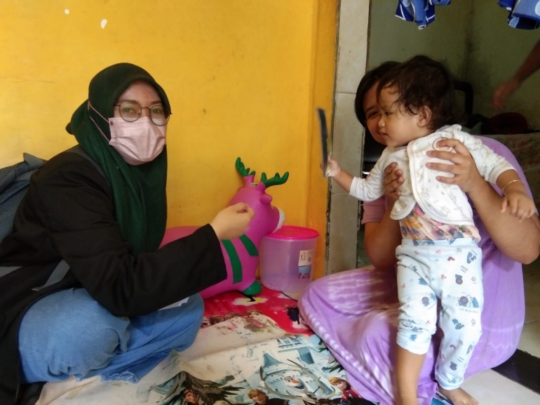 Dokumentasi pribadi Ibu dan anak setelah pelaksanaan program. 