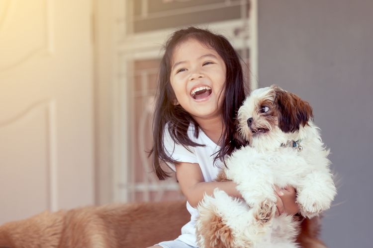 Ilustrasi interaksi anak dan hewan peliharaan.| Sumber: Shutterstock via Kompas.com