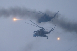 Helikopter Russia di kedalaman Ukraina. Foto : timesofisrael.com
