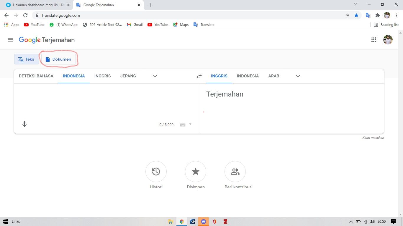 Kamu Harus Tau Begini 5 Detik Terjemahkan Dokumen Dengan Google ...