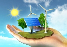 Ilustrasi energi baru dan terbarukan, transisi energi hijau. (sumber : shutterstock)