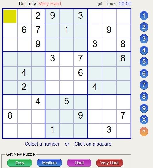 Sudoku kategori 'very hard' (Sumber: sudokukingdom.com)