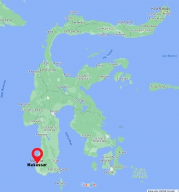 Peta Sulawesi (Google Map)