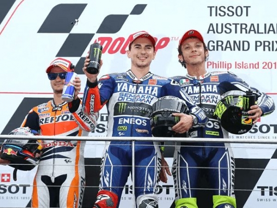 Pedrosa, Lorenzo, Rossi/foto: MotoGP.com