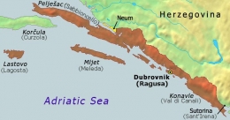 Map of Rebulic of Ragusa -sumber Wikimedia
