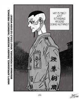 Illustrasi Kakucho dalam seri manga Tokyo Revengers. (Dok. Kodansha Comics via DeviantArt)