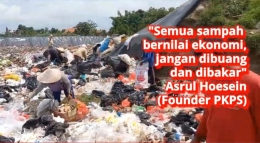 Ilustrasi: Kondisi TPA di Indonesia umumnya masih pola open dumping, seharusnya setop di tahun 2013. DokPri #GiF