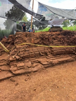 Situs Srigading yang digali tim arkeologi BPCB Jatim (Sumber: Restu Respati)