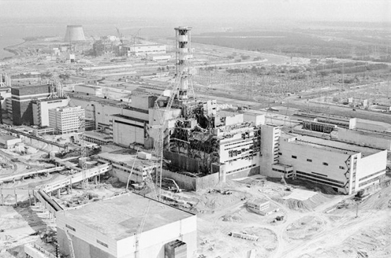 Reaktor Nuklir Chernobyl pasca kejadian kebojoran salah satu reaktor | Sumber Gambar: wired.com