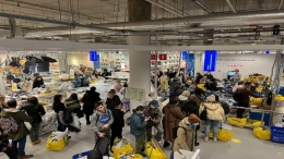 Customers queue in IKEA store, in Moscow, Russia, March 3. (Reuters) - businesstoday.in
