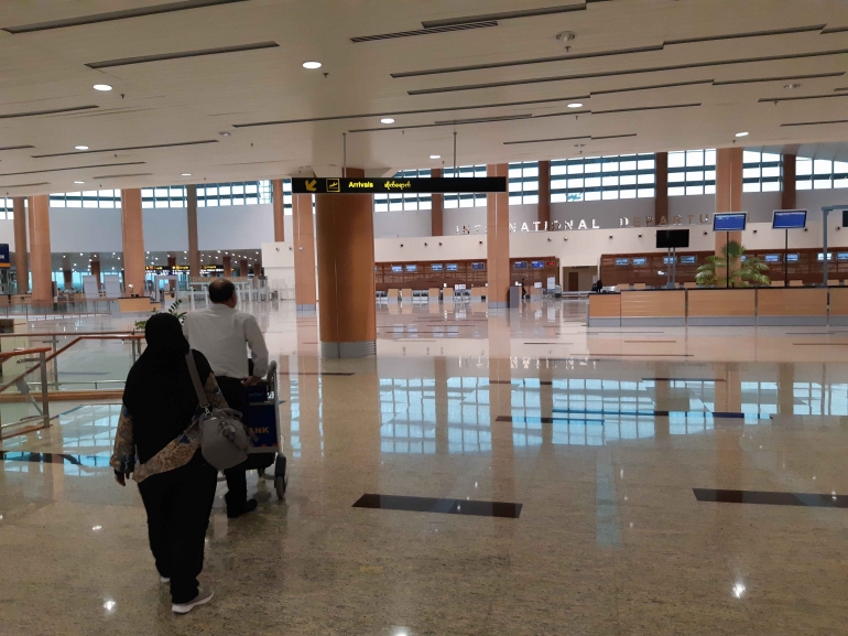 Bandara Internasional Naypyidaw yang lenggang (foto: dokpri, 2019)