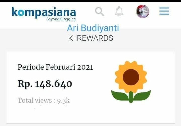 Dokpri tangkap layar aku Ari Budiyanti Maret 2021