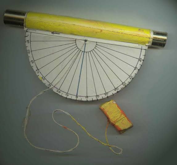 Klinometer sederhana, Sumber gambar: Wikipedia