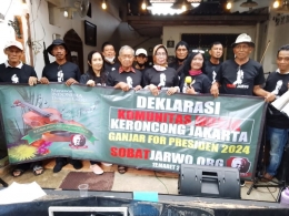 Deklarasi Komunitas musik Keroncong Jakarta Sobat Jarwo. Dok. Relawan Ganjar Pranowo