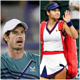 Dua petenis britania raya, Andy Murray(japantimes.co.jp) dan Emma Raducanu(theguardian.com) tersingkir di IWM 2022.