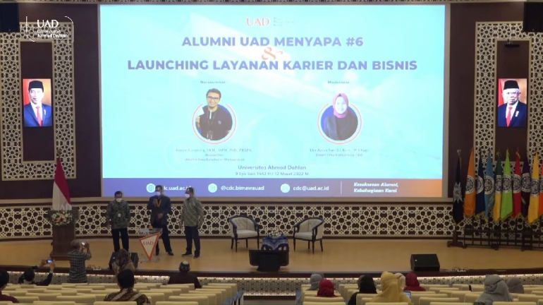 Alumni Menyapa #6 sekaligus peluncuran Layanan Karier dan Bisnis Bimawa Universitas Ahmad Dahlan (UAD) (Foto: Istimewa)