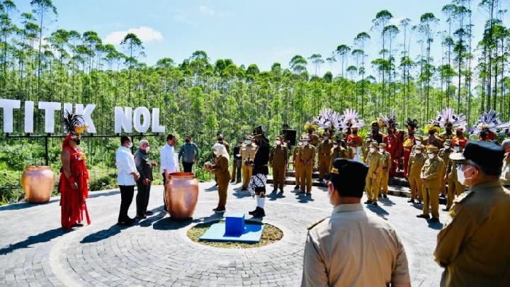 Ritual Kendi Nusantara | foto: Biro Pers Sekretariat Presiden via tempo.co