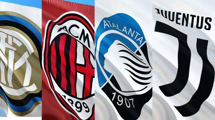 Wakil Italia di Liga Champions: Inter Milan, AC Milan, Atalanta dan Juventus (Tribunnews.com)