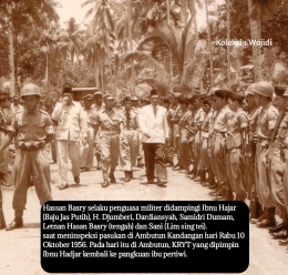 Inspeksi pasukan KRyT di Ambutun (Kandangan) 10 Oktober 1956 (Koleksi: Wajidi)