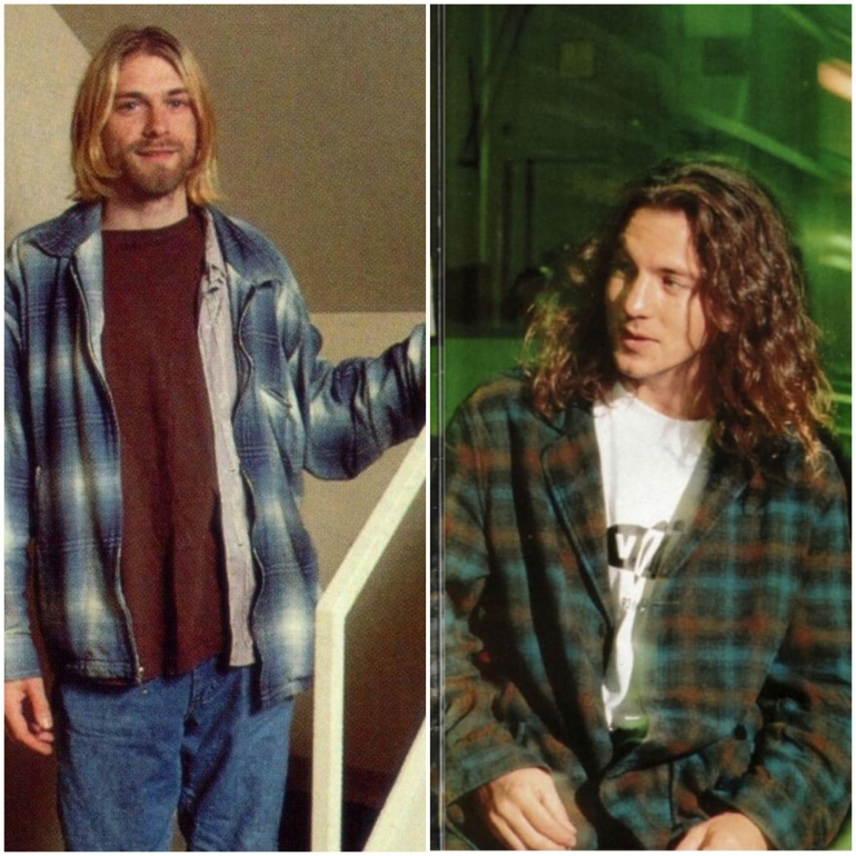Kurt Cobain dan Eddie Vedder|gambar diolah dari Pinterest.