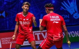 Bagas/Fikri kalahkan Minions, ciptakan All Indonesian Final All England melawan Ahsan/Hendra - PBSI