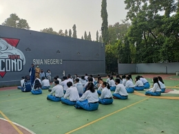 Doa pagi di lapangan basket. dok.pribadi